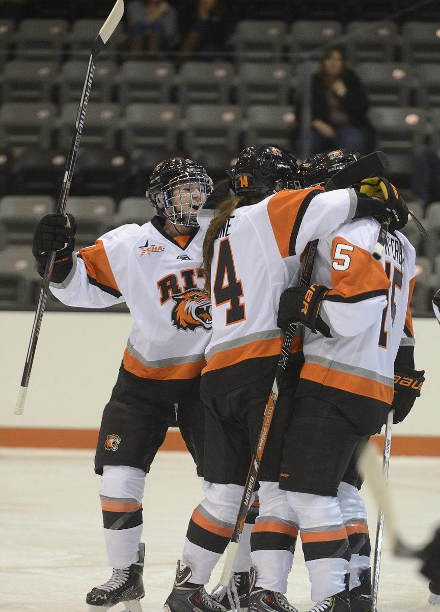 RIT Women's Hockey Breaks In Polisseni Center