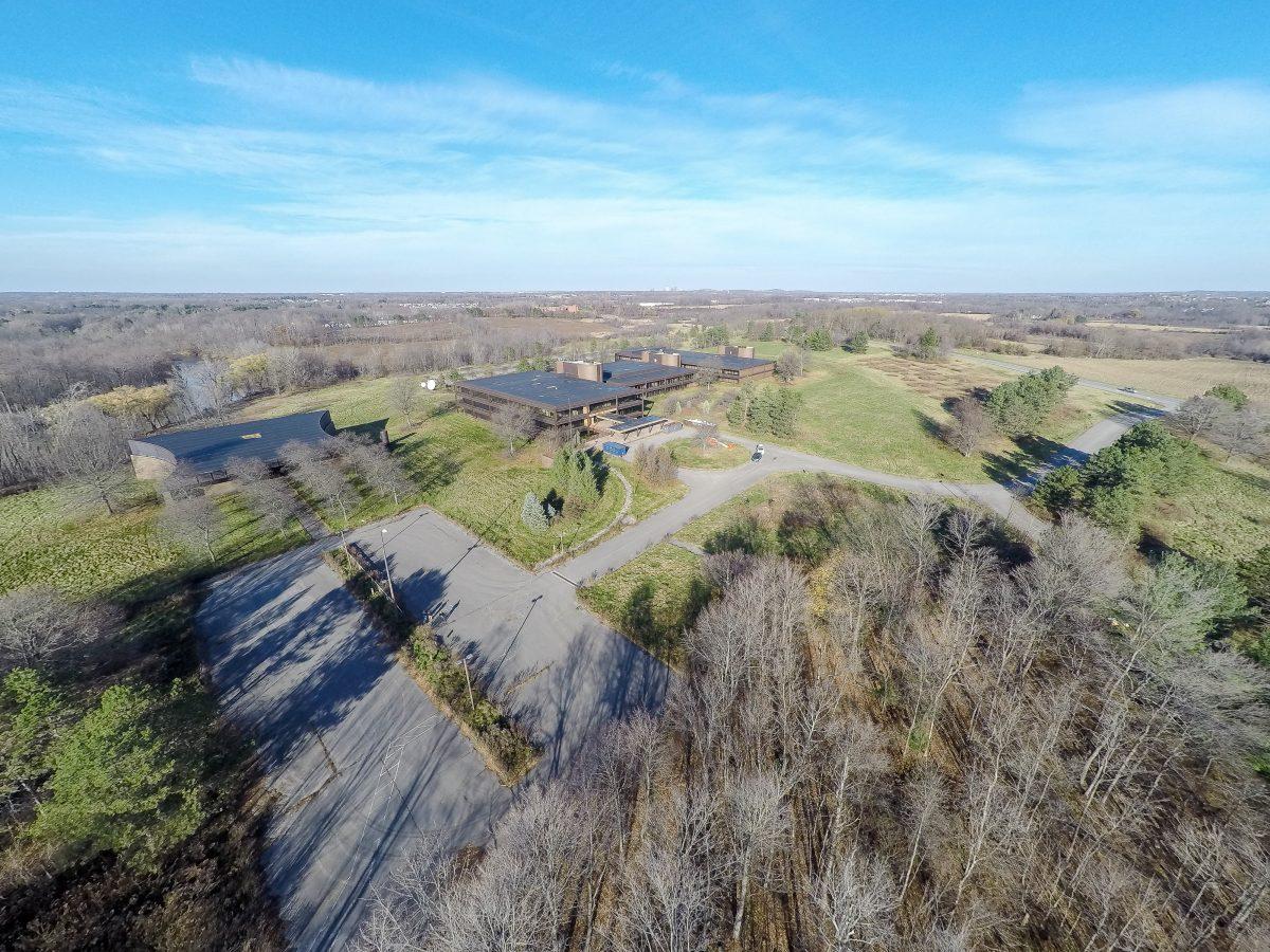 An aerial view of Kodak's campus off East River Road. Photograph by Rob Rauchwerger.