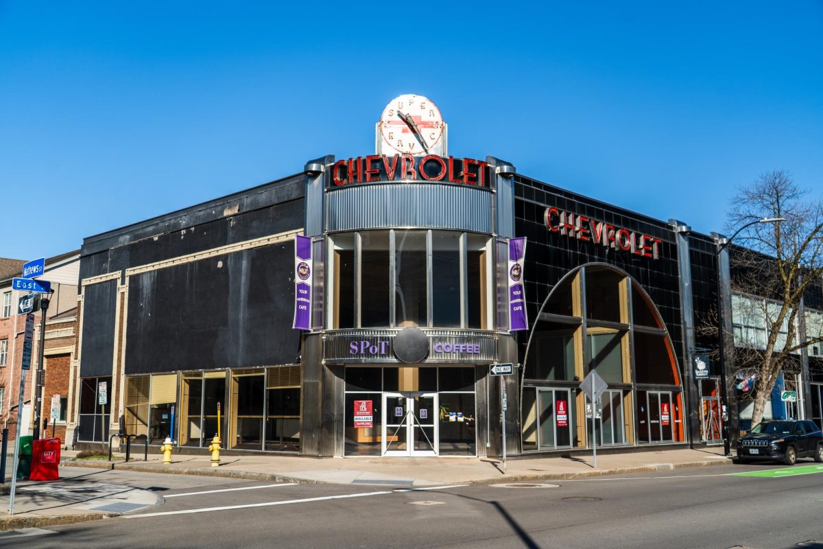 The exterior of SPoT Coffee on April 1st, 2025 in Rochester, NY.