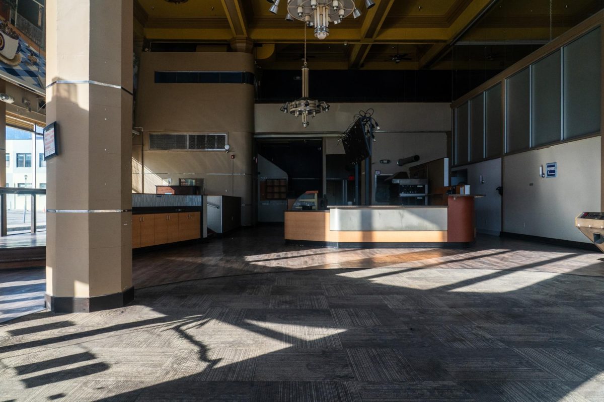 The empty interior of SPoT Coffee on April 1st, 2025 in Rochester, NY.