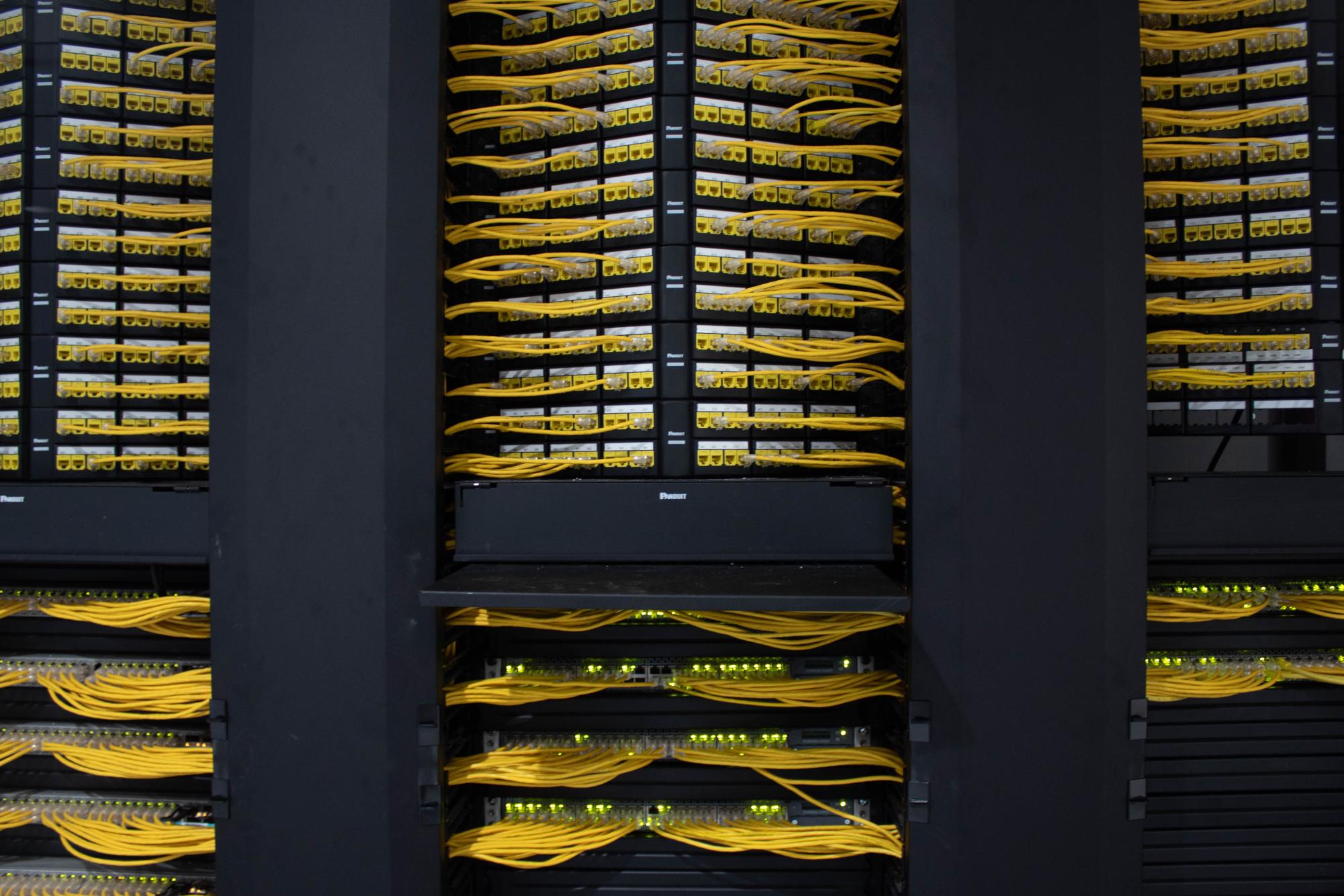 Servers in the MAGIC building at RIT Campus on April 13, 2026.
